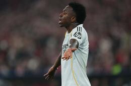 Vinícius en Bayern Múnich vs. Real Madrid por la vuelta de los cuartos de final en Champions League. 