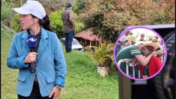 La curiosa reacción de Erika Zapata tras una incómoda situación en una transmisión en vivo