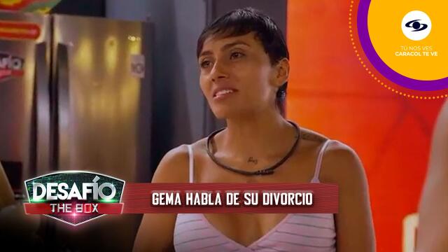 Gema revela en el Desafío The Box que se casó cuando tenía 21 años.