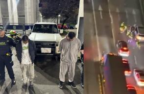 Video: persecución para atrapar ladrones en Bogotá terminó en plan candado con halcón de la Policía