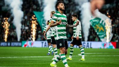 Luis Javier Suárez, delantero colombiano del Sporting Lisboa. 