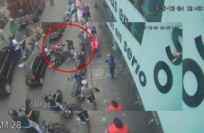 Atacan a vigilante informal en pleno centro de Bucaramanga