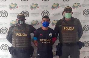 360521_BLU Radio// Jesús Alberto Barraza García de 20 años, capturado. //Foto: Policía