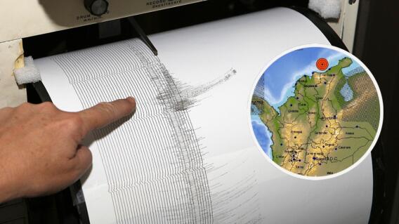 Temblor en la madrugada asustó a más de uno en el Caribe colombiano: sismo fue de 5.3