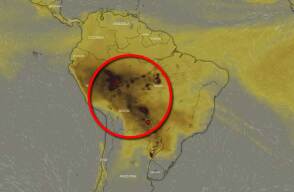 341679_BLU Radio // Amazonas // Foto: Foto: Windy.com