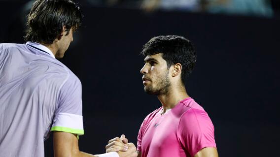 Nicolás Jarry y Carlos Alcaraz durante el ATP 500 de Río de Janeiro (Imagen de referencia) Nicolás Jarry y Carlos Alcaraz durante el ATP 500 de Río de Janeiro (Imagen de referencia)