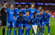 Jugadores del Real Madrid en uno de las partidos de Champions League esta temporada.
