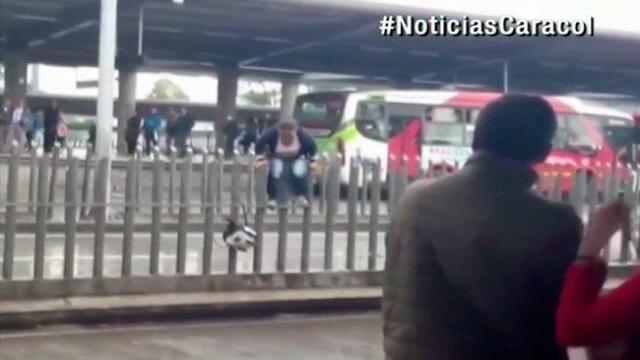 ¿Colados sin remedio en Transmilenio? Vea cómo una mujer burla las nuevas barreras ¿Colados sin remedio en Transmilenio? Vea cómo una mujer burla las nuevas barreras
