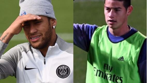 292664_BLU Radio. Neymar - James // Foto: AFP