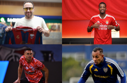 David Ospina, Jhon Duran, Rafael Borré y Sebastián Villa 