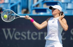 Iga Swiatek durante el WTA 1.000 de Cincinnati