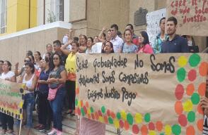 298650_Protesta en Gobernación de Santander / foto: BLU Radio