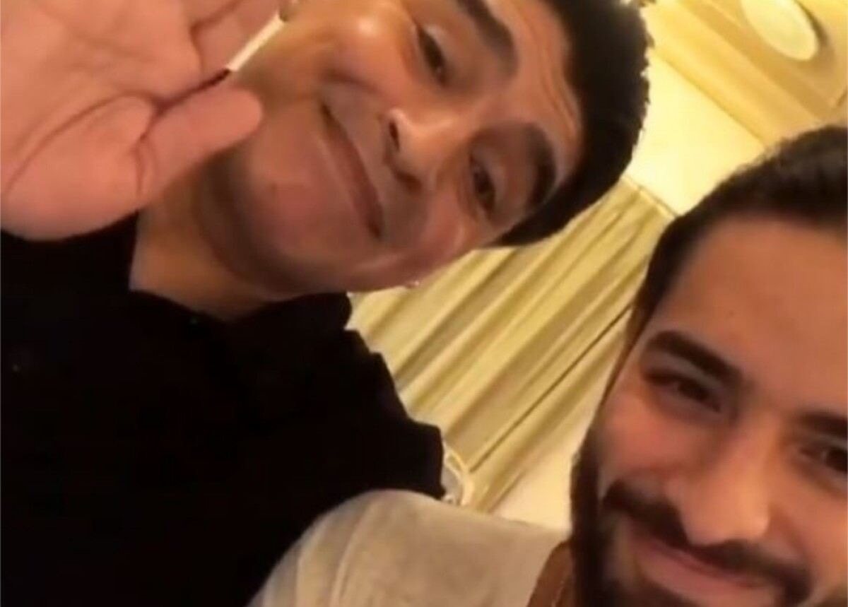 10085_La Kalle - Maluma y Maradona - Foto Instagram @maluma