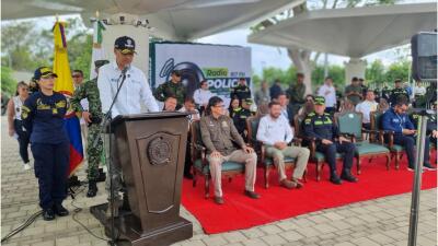 Ministro de Defensa Pedro Sánchez , plan de seguridad en Bucaramanga.JPG