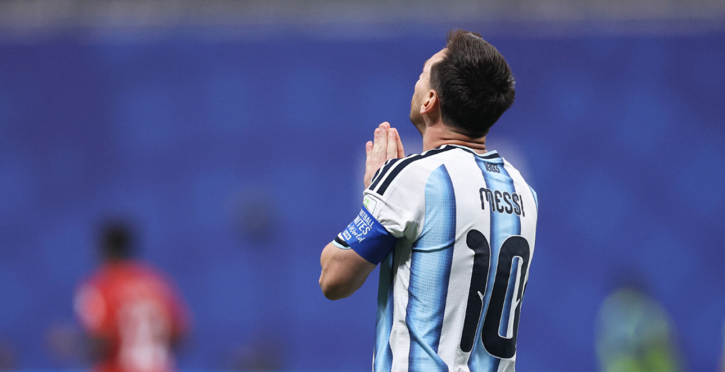 Lionel Messi, jugador de la Selección de Argentina