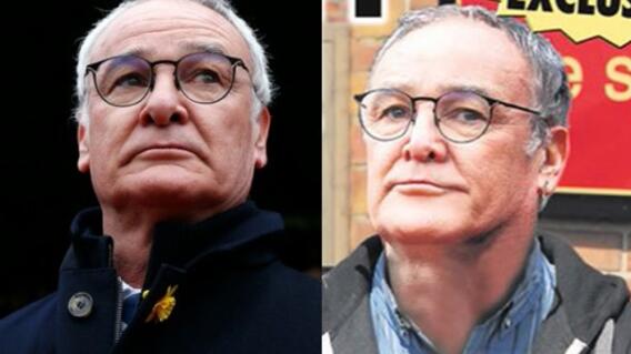 97664_Claudio Ranieri (Izq) y Alan Ashcroft (Der) / Fotos: AFP y Sunday Sport 97664_Claudio Ranieri (Izq) y Alan Ashcroft (Der) / Fotos: AFP y Sunday Sport