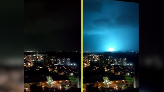 Supuesto ovni captado en Bogotá Supuesto ovni captado en Bogotá