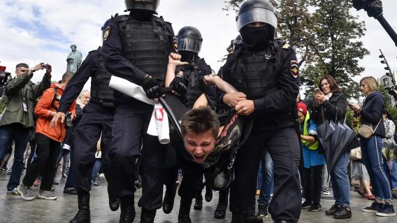 340295_BLU Radio. Protestas en Moscú // Foto: AFP