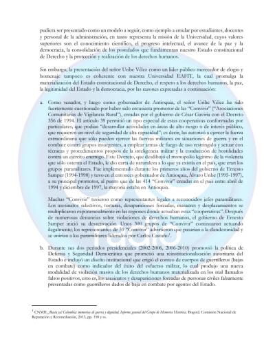 Carta de docentes de Eafit Carta de docentes de Eafit