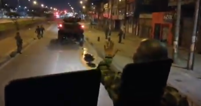 349037_BLU Radio. Ejército y Policía patrullan calles de Bogotá // Foto: Captura video / BLU Radio