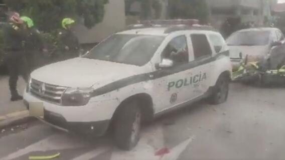 Atentado explosivo a estación de Policía en Bucaramanga Atentado explosivo a estación de Policía en Bucaramanga