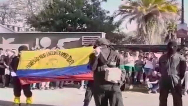 Encapuchados irrumpieron en Universidad del Tolima para hablar de disidencias de las FARC