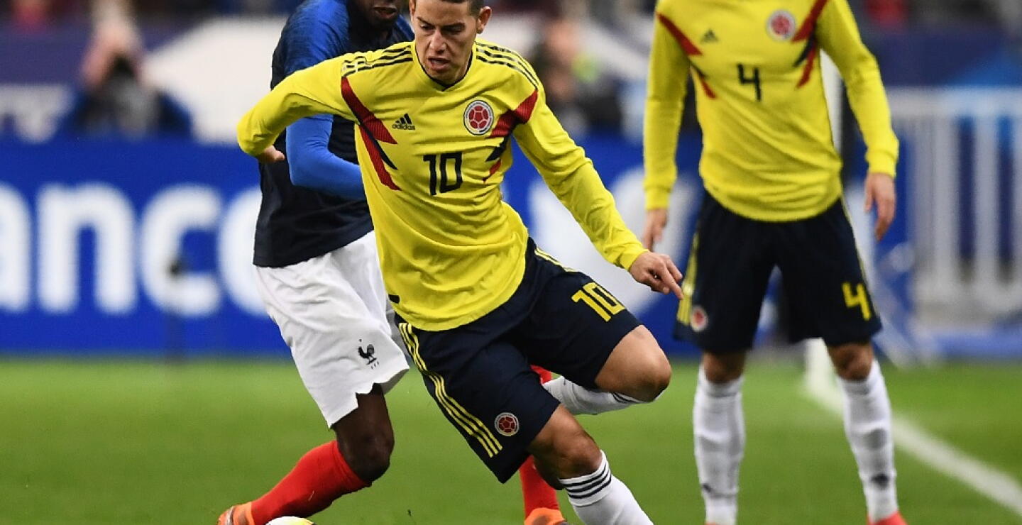 303241_Foto: James Rodríguez vs Francia/AFP