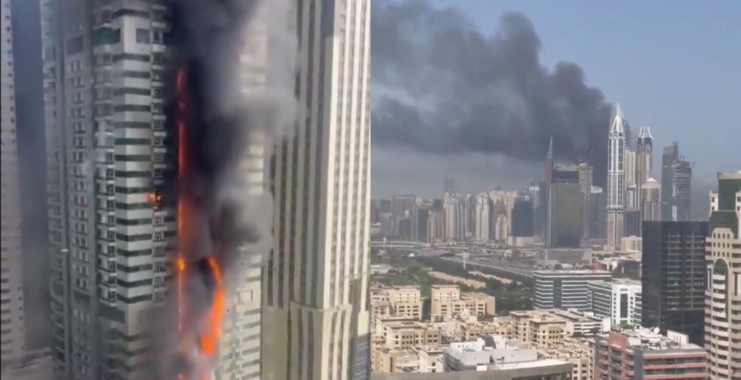 Edificio se incendió en Dubái y evacuaron a más de 3.800 personas: "No había alarma de incendios"