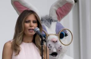 3468_La Kalle - Gemela de Melania Trump - Foto: AFP 3468_La Kalle - Gemela de Melania Trump - Foto: AFP