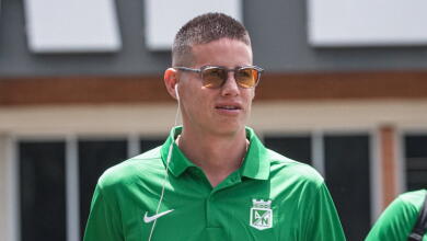 James Rodríguez, volante de Atlético Nacional. 