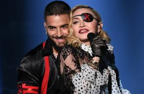 16843_Foto: Madona y Maluma / AFP