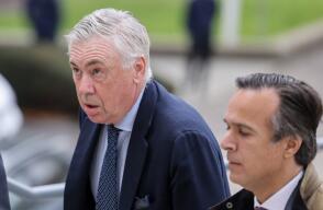 Carlo Ancelotti en medio de su juicio con la Hacienda de España. 