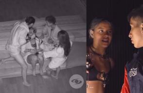 Juli y Mai fueron captadas por las cámaras del Desafío The Box 2023 mientras se daban un beso.  Juli y Mai fueron captadas por las cámaras del Desafío The Box 2023 mientras se daban un beso.