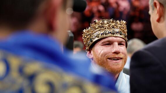 'Canelo' Álvarez, celebrando su triunfo contra Gennadiy Golovkin. 'Canelo' Álvarez, celebrando su triunfo contra Gennadiy Golovkin.