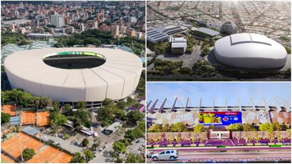 En fotos: así quedarán los estadios de Bogotá, Barranquilla y Medellín