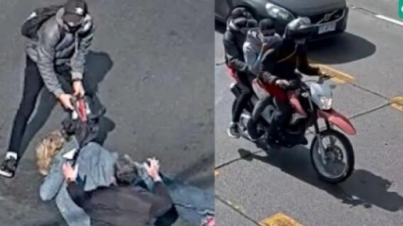 El escabroso hurto quedó registrado en video por las cámaras de seguridad ubicadas en una zona cercana a donde ocurrió el hecho. 