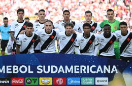 La formación titular de Vasco da Gama frente a Santa Fe, por la ida de los cuartos de final de la Copa Sudamericana.