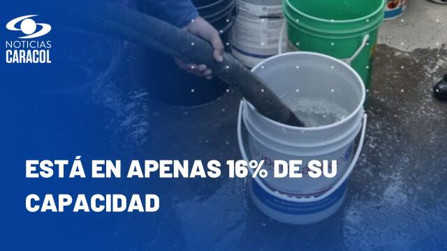 Advierten que Chingaza, principal suministro de agua potable para Bogotá, está en niveles muy bajos Advierten que Chingaza, principal suministro de agua potable para Bogotá, está en niveles muy bajos