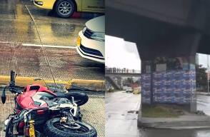 Accidente de motociclista