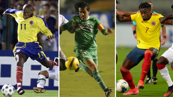 Faustino Asprilla, Sergio Galván Rey y Duván Zapata Faustino Asprilla, Sergio Galván Rey y Duván Zapata