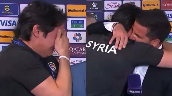 Periodista y traductor lloran luego entrevistar a técnico de Siria por histórica clasificación