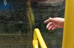 Vandalismo contra TransMilenio en Bogotá 