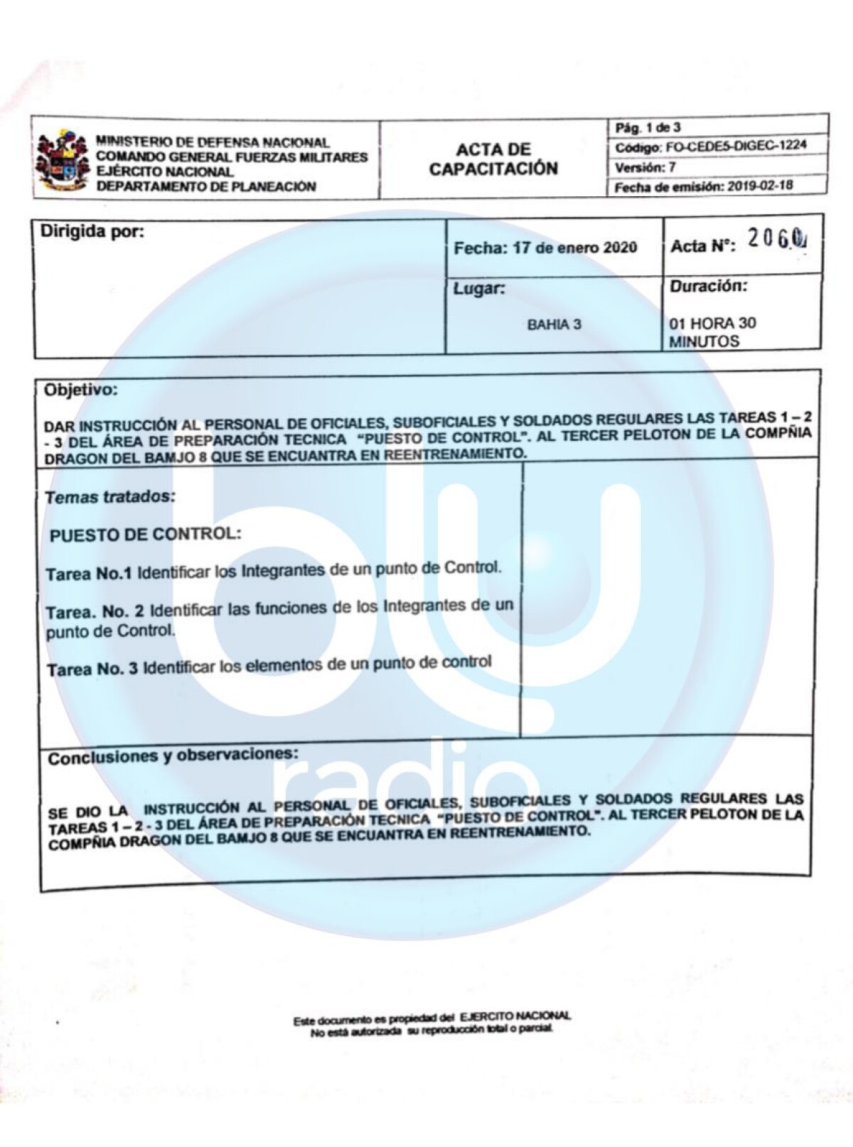Documentos exclusivos BLU Radio