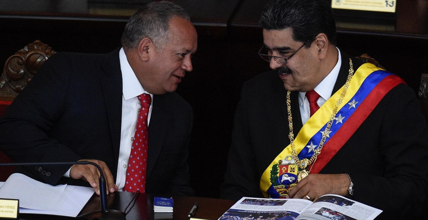 330461_Blu Radio - Diosdado - Nicolas Maduro // Foto: AFP