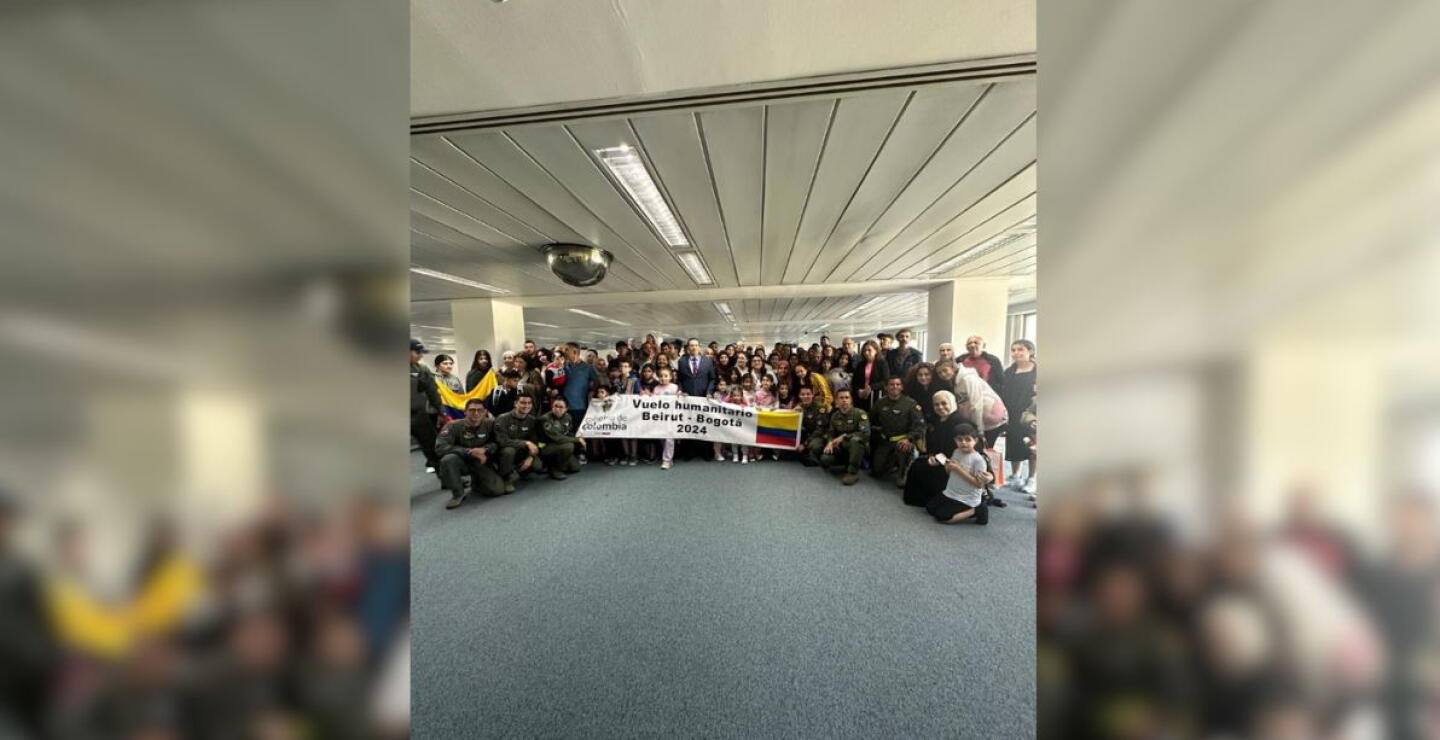 116 colombianos regresan al país desde Líbano en medio de conflicto en Oriente Medio