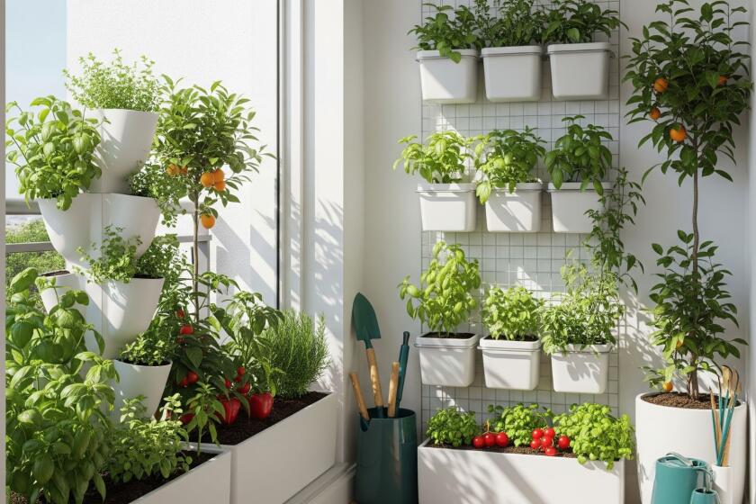 Imagen referencial de huerta casera dentro de un apartamento
