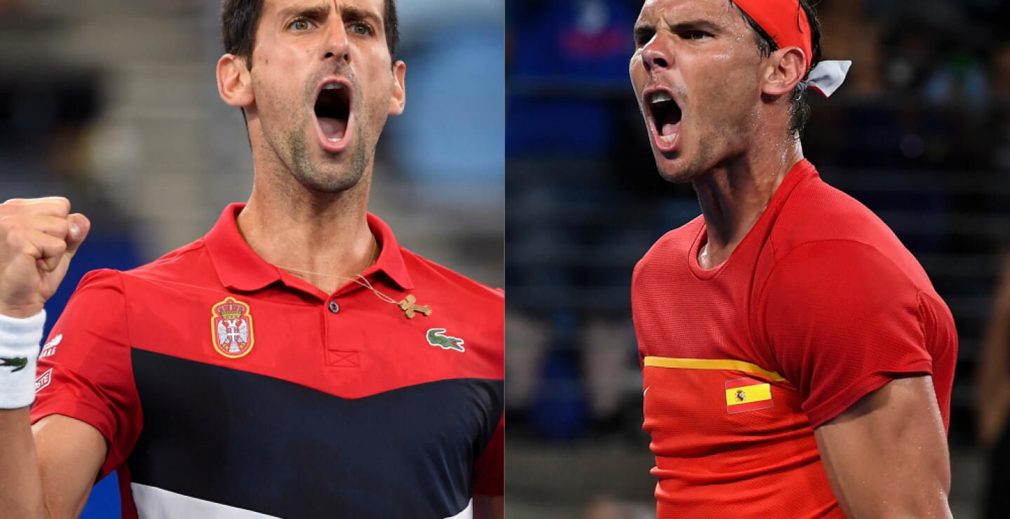 352603_BLU Radio. Rafael Nadal y Novak Djokovic / Fotos: AFP