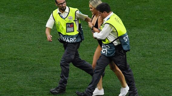 335669_BLU Radio. Kinsey Wolanski, modelo que se coló en la final de la Champions League / Foto: AFP