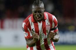 Edwuin Cetré, jugador colombiano que milita en Estudiantes de la Plata.
