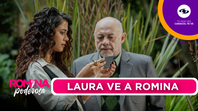Rubén le muestra a Laura quién es Romina.